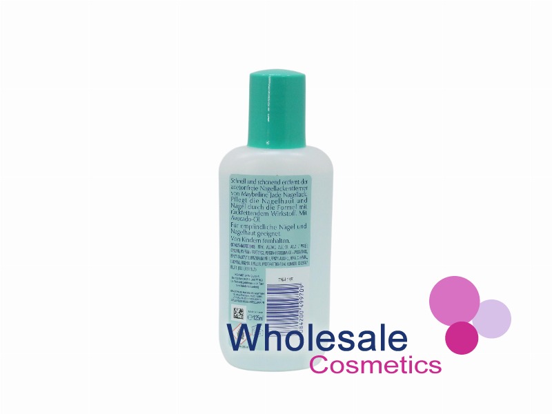 6 x Maybelline Nail Polish Remover Acetone Free With Avocado Oil 125ml